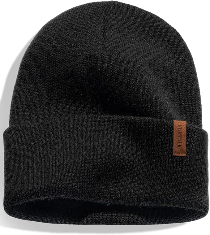 FURTALK Beanie for Men Women Cuffed Thick Knitted Unisex Winter Hat Beanies Skull Cap